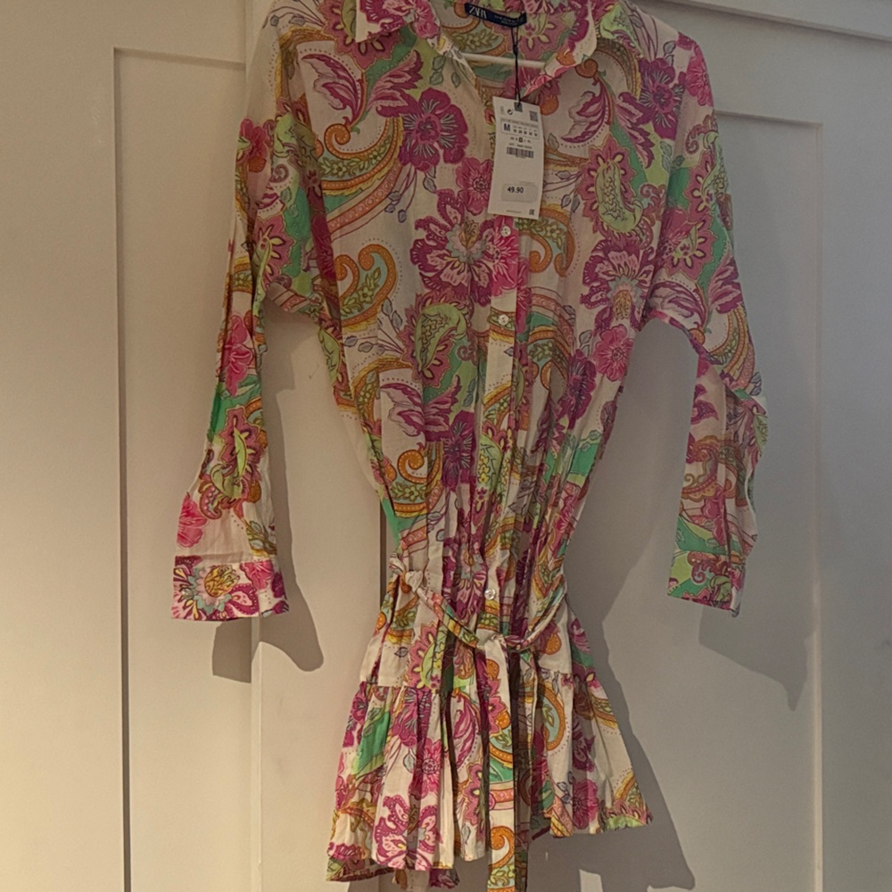 Zara Multicolor Paisley Dress